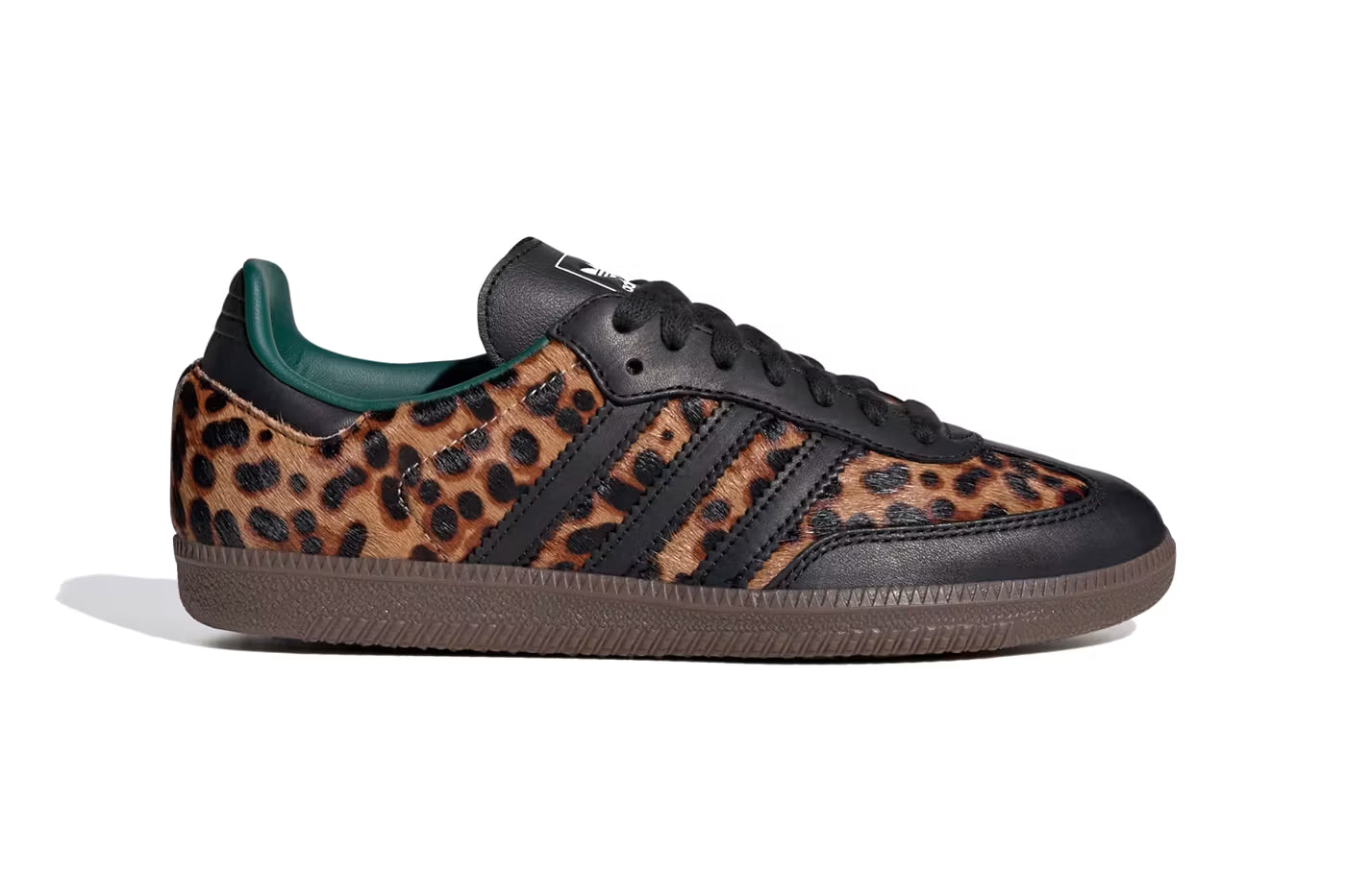 Adidas Samba OG Black Green Leopard (Women's) - klassy