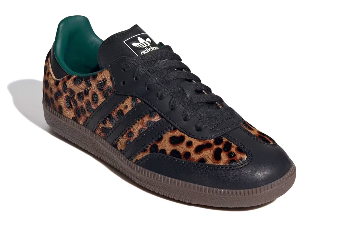 Adidas Samba OG Black Green Leopard (Women's) - klassy