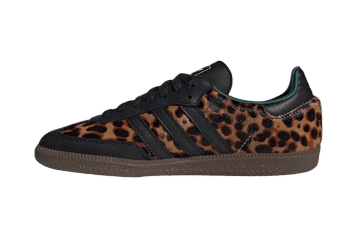 Adidas Samba OG Black Green Leopard (Women's) - klassy