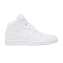 Jordan 1 Mid Triple White