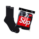 Supreme x Hanes Crew Socks (4 Pack) 'Black'