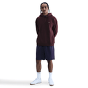 Nike Solo Swoosh Men's Pullover Hoodie Burgundy Crush/Burgundy Crush/White