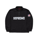 Supreme Shop Flag Half Zip Pullover Black