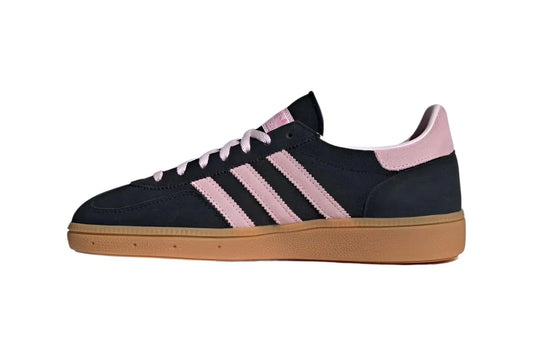 Adidas Handball Spezial Sneaker in Schwarz Pink mit Gummi Sohle; Außenseite