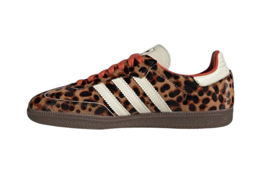 adidas Samba OG Preloved Red Leopard Damen-Sneaker mit Ponyhair-Obermaterial und Leopardenmuster - Inenseite
