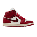 Jordan 1 Mid SE Red Cracked Leather (Women's)