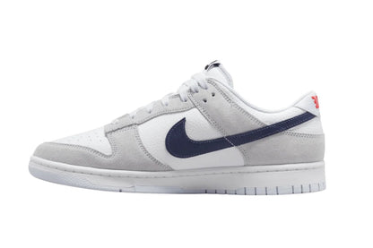 Nike Dunk Low Grey Navy Mini Swoosh