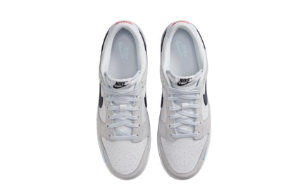 Nike Dunk Low Grey Navy Mini Swoosh
