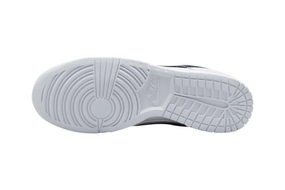 Nike Dunk Low Grey Navy Mini Swoosh